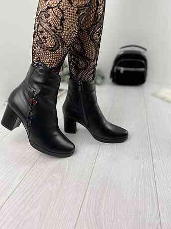 Черевики жіночі VESNA 7330 чорні (зима, шкіра натуральна) (2634) 37р.38р.39р. 38 Коломия