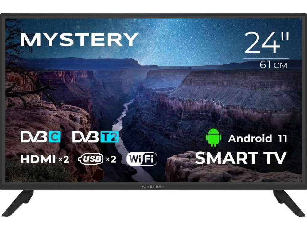 Телевiзор SMART MTV-2450HST2 LED HD/Android 13 (24 ) ТМ Mystery Solmir Киев - изображение 1