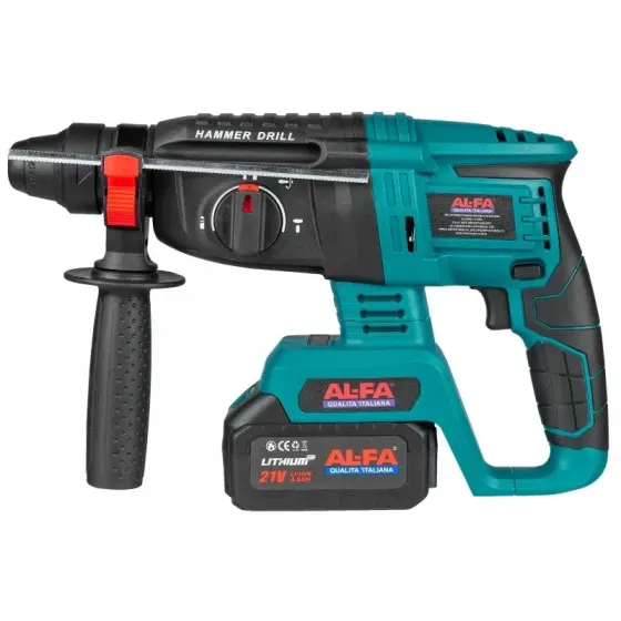 Перфоратор ALFA 21V BL – акумуляторний, 26 мм, 2.5 Дж, гарантія 36 міс Львів