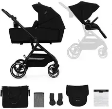Детская коляска Kinderkraft Yoxi Black Głęboko Spacerowy Киев - изображение 1