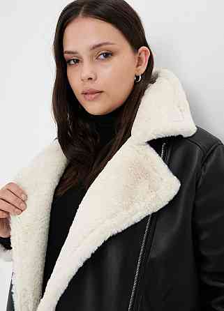 Жіноча стильна дублянка зі штучним хутром 44 Одеса