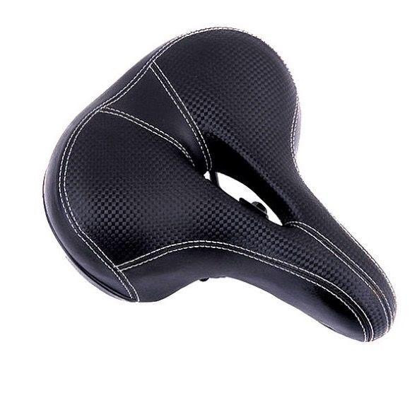 Седло для велосипеда на пружинах мягкое амортизирующее Черное 260*210 мм Бровары - изображение 2
