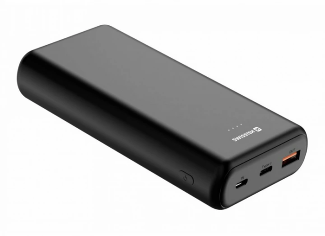 Внешний аккумулятор Swissten Power Line 20000mAh (FC QC 3.0) 20W (Черный) Винница - изображение 1