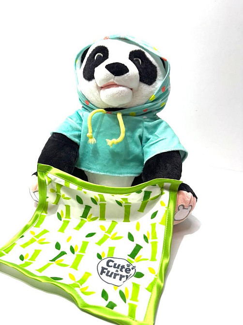 Панда казкар інтерактивний грає у хованки 14 фраз розповідає казку 27 см Чорно-білий (6226 I UA) Чернігів - фото 6