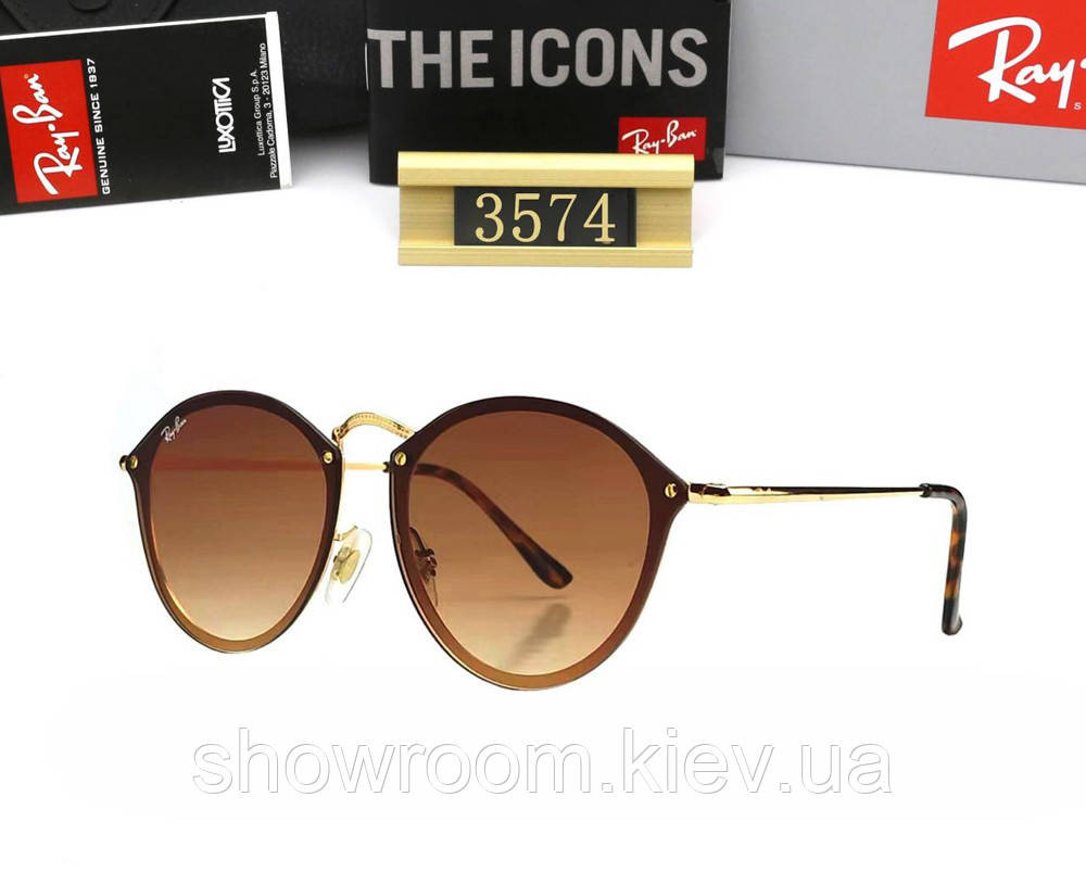 Чоловічі сонцезахисні окуляри Rb 3574 (001/13) brown Київ - фото 3