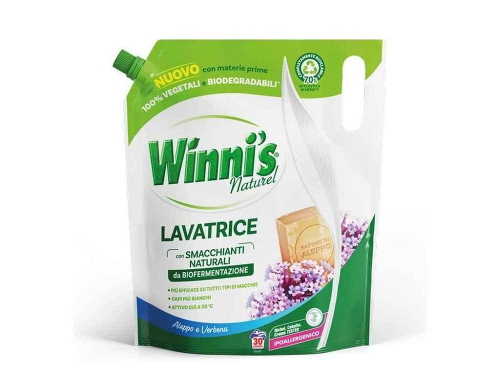 Гель для прання 1,35л Гіпоалергенний з милом Алеппо та Вербеною ТМ WINNIS NATUREL Київ - фото 1