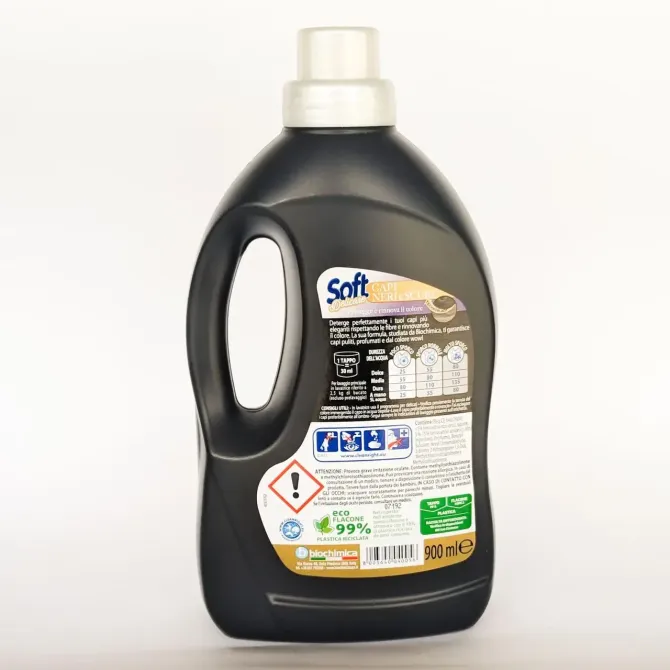 Гель для стирки черных и темных вещей Soft capi neri e scuri 900ml Львов - изображение 2
