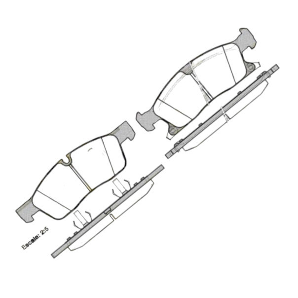 Колодки передні Jeep Grand Cherokee IV 10- () гальмівні Мукачево - фото 1
