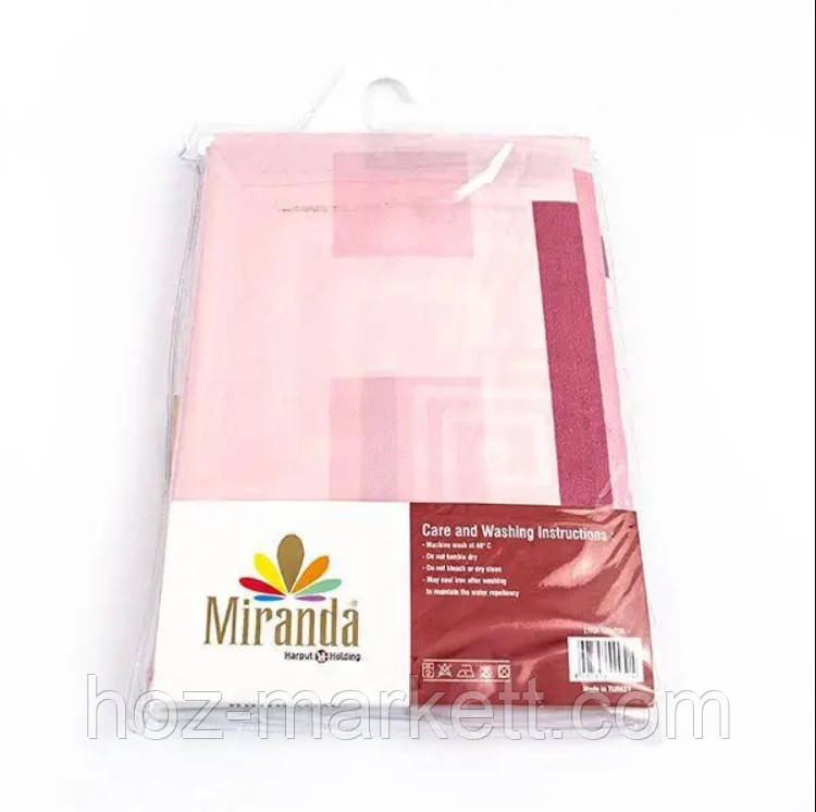 Штока для душа тканевая Miranda Lykia 180 х 200 см розовая Харьков - изображение 3