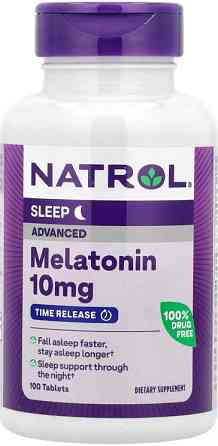 Мелатонін для покращення сну Natrol Melatonin Advance Sleep 10мг 100 таб Київ