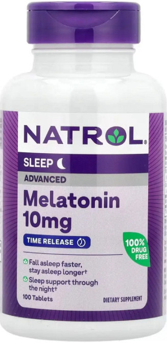 Мелатонин для улучшения сна Natrol Melatonin Advance Sleep 10мг 100 таб Киев - изображение 1