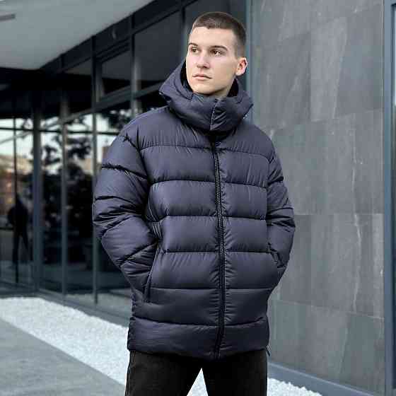 Чоловіча зимова куртка темно-синя Pobedov Snowfall Київ