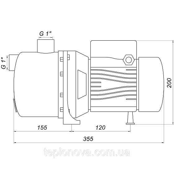 Насос відцентровий Optima JET 80S-PL 0,8 кВт неіржавка сталь Чернівці
