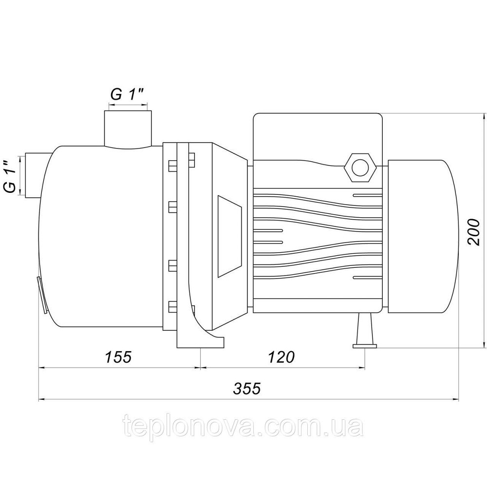 Насос центробежный Optima JET 80S-PL 0,8кВт нержавейка Черновцы - изображение 6