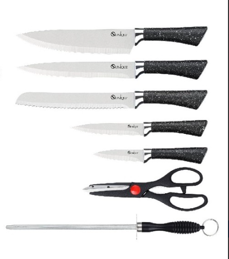 Набор ножей UNIQUE UN-1837 – 6 предметов из нержавеющей стали. Стильный дизайн, острота и долговечность для ва Одесса - изображение 3