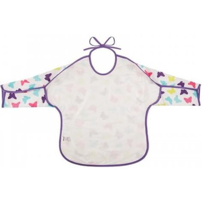 Нагрудничок Akuku Дитячий фартух з довгим рукавом Метелики (A1743) Вінниця - фото 2