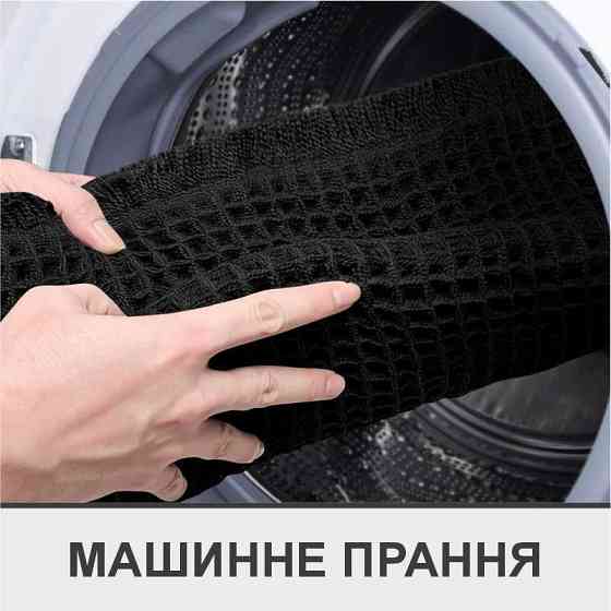 Набор ковриков для ванной/туалета вафельный Lovely Svi 2шт: 50 x 80 см Черный (1217255) Киев
