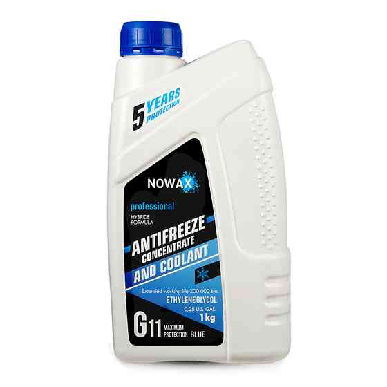 Антифриз Nowax Blue G11 синий концентрат 1кг Львов