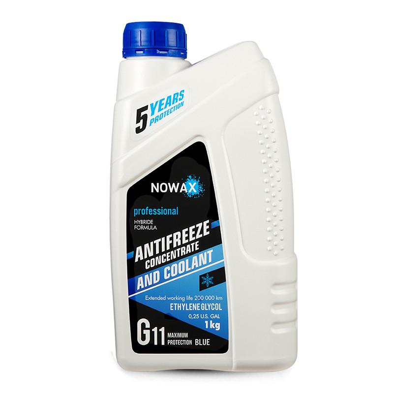 Антифриз Nowax Blue G11 синий концентрат 1кг Львов - изображение 1
