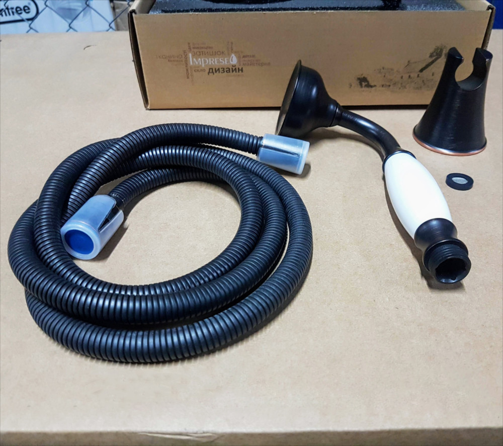 Душовий гарнітур IMPRESE PODZIMA ZRALA чорний ZMK02170810 Київ - фото 3