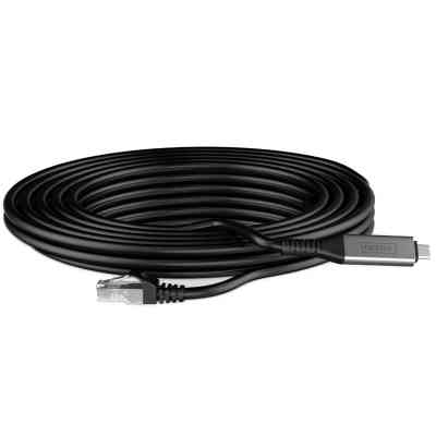 Дата кабель USB-C to RJ45 Ethernet 2.0m CAT6A S/FTP 1Gbps LSZH Digitus (AK-300601-020-S) Винница