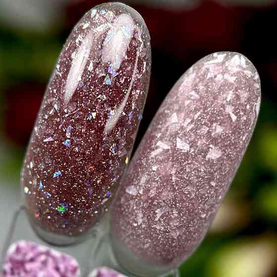 Світловідбивна база Crooz Crystal Base №06 (бузково-рожева з блиском) 8мл Херсон