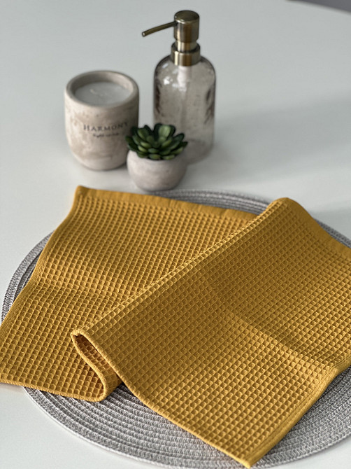 Вафельний рушник Ideal Textile 40х60 см 240 г/м2 (56860817) Гірчичний Чернівці - фото 9