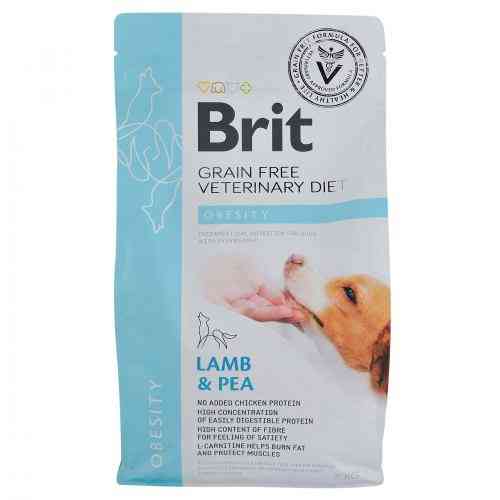 Корм сухой Brit Grain VetDiet Dog Obesity для собак для коррекции веса беззерновой с ягненком индейкой и горохом 2 кг Киев