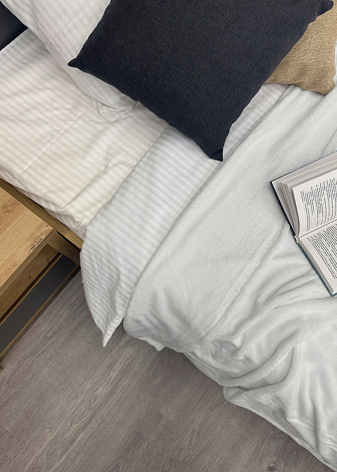 Плед-покривало 200х220 см (+-5см) Білий (87-049) Київ - фото 8