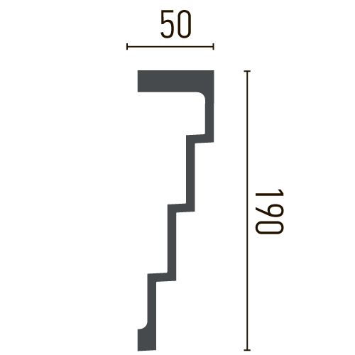 Карниз поліуретановий гладкий Gaudi Decor P 886 Дніпро - фото 2