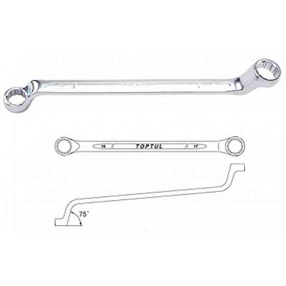 Набір ключів накидних 8 пр. 6х22 мм. 75° Toptul GAAA0810 Винница