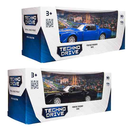 Автомодель - Pontiac Firebird 1978 (чорний, синій) Днепр