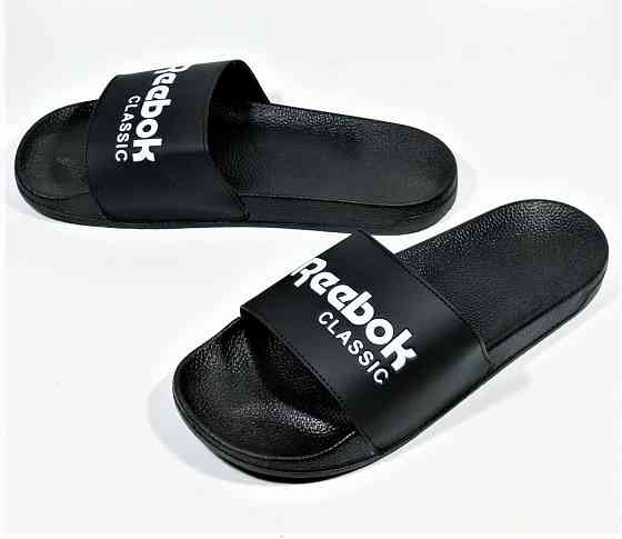 Чоловічі Шльопанці Тапочки Reebok Сланці Рибок Чорні (розміри: 40) Дніпро