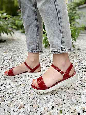 Mermaid Босоніжки жіночі 801 бордові (літо, лак натуральний) (947) 37р.40р. Коломыя