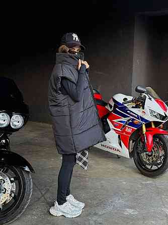 Жіноча стильна оверсайз-дута жилетка плащьовка Еммі Одеса