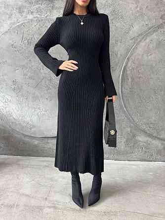 Женское базовое миди платье машинная вязка Одесса