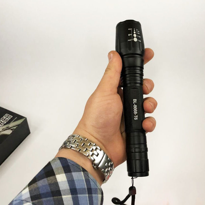 Фонарик police оригинал Police 8668-T6 Фонарь для использования в темноте BL-C136-LM+COB SI-90 Львов - изображение 10