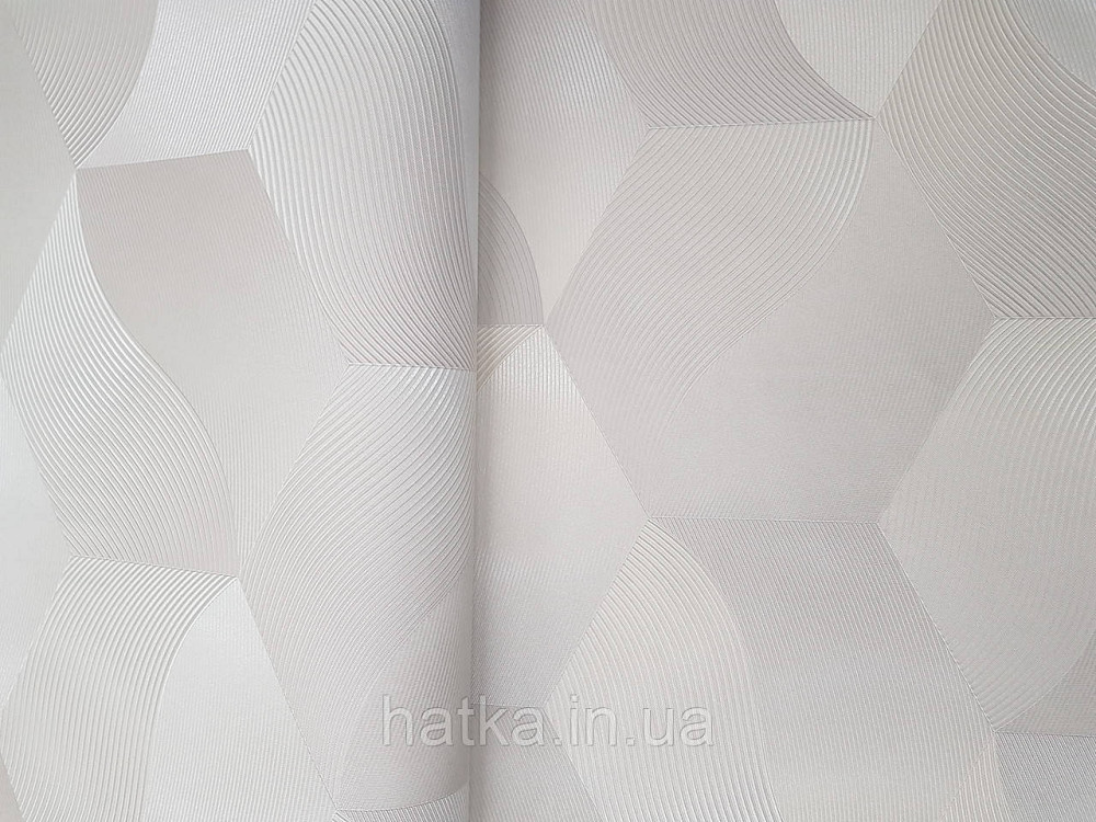 Шпалери метрові вініл на флізелін Erismann Nature soul геометрія 3д фігури смуги бежеві пісочний сріблясті Київ - фото 1