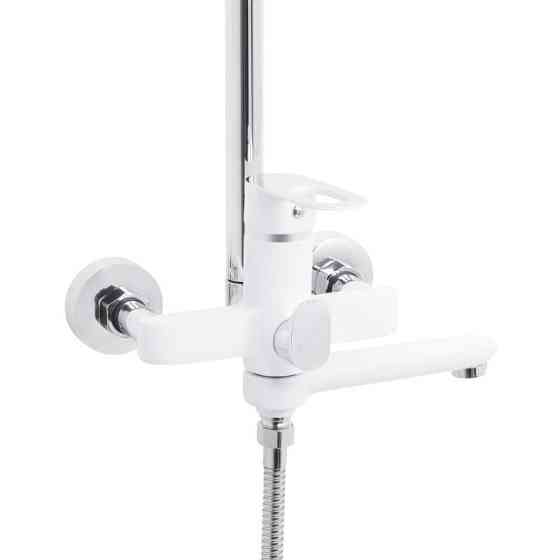 Душевая система универсальная Lidz Latwa 1031 на три потребителя (с изливом) (k35) White LDLAT1031WHI48994 Киев