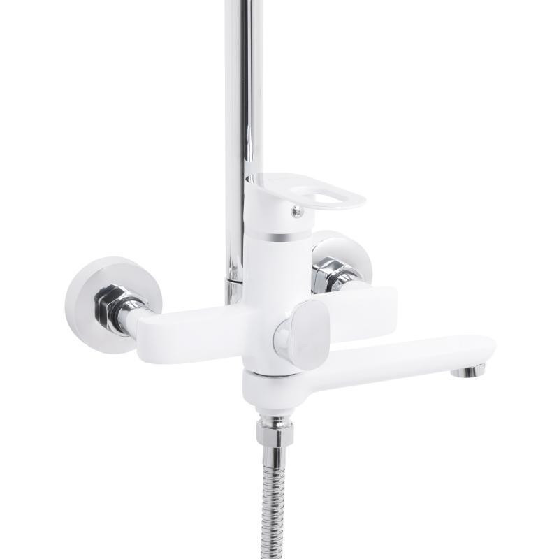 Душевая система универсальная Lidz Latwa 1031 на три потребителя (с изливом) (k35) White LDLAT1031WHI48994 Киев - изображение 4