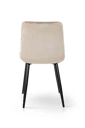 Стілець Віллі чорний/велюр бежевий Киев