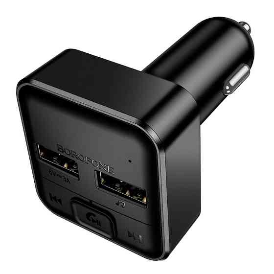 АЗП з FM-модулятором BOROFONE BC63 Selecto car BT FM transmitter Black Одеса