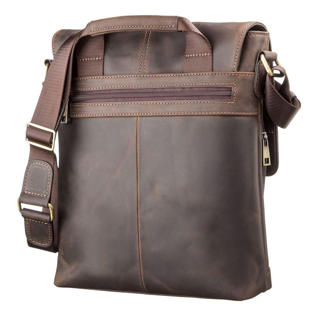 Сумка чоловіча SHVIGEL 11113 шкіряна Коричнева Київ - фото 7