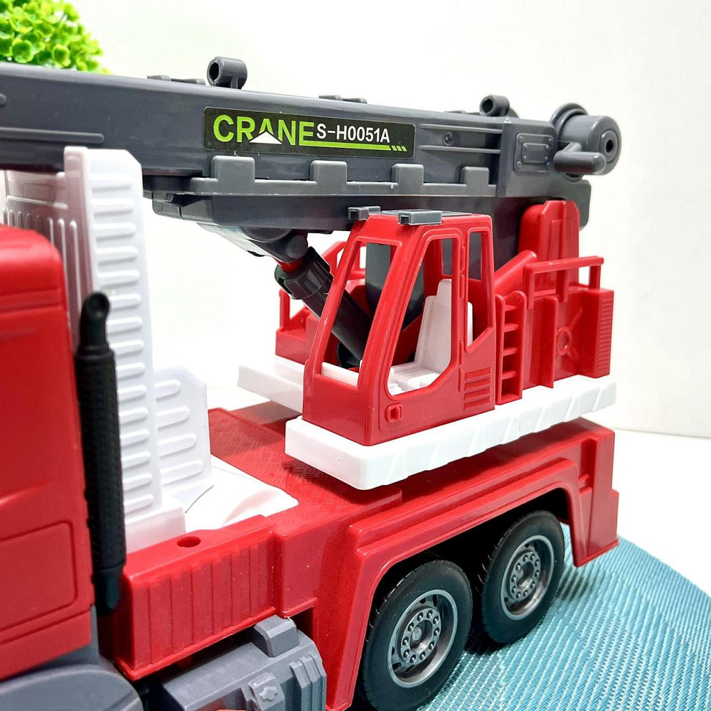 Спецтехніка Пожежна машинка звук підсвічування 35см Червона (687-55 C) Чернігів - фото 5