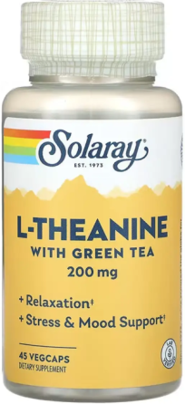 Теанин Solaray L-Theanine 200mg 45 вег капс Київ
