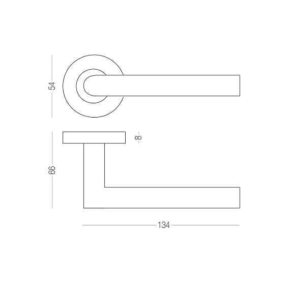 РУЧКА ДЛЯ ДВЕРЕЙ НА РАЗЕТТЕ RUEDA CORTE Киев