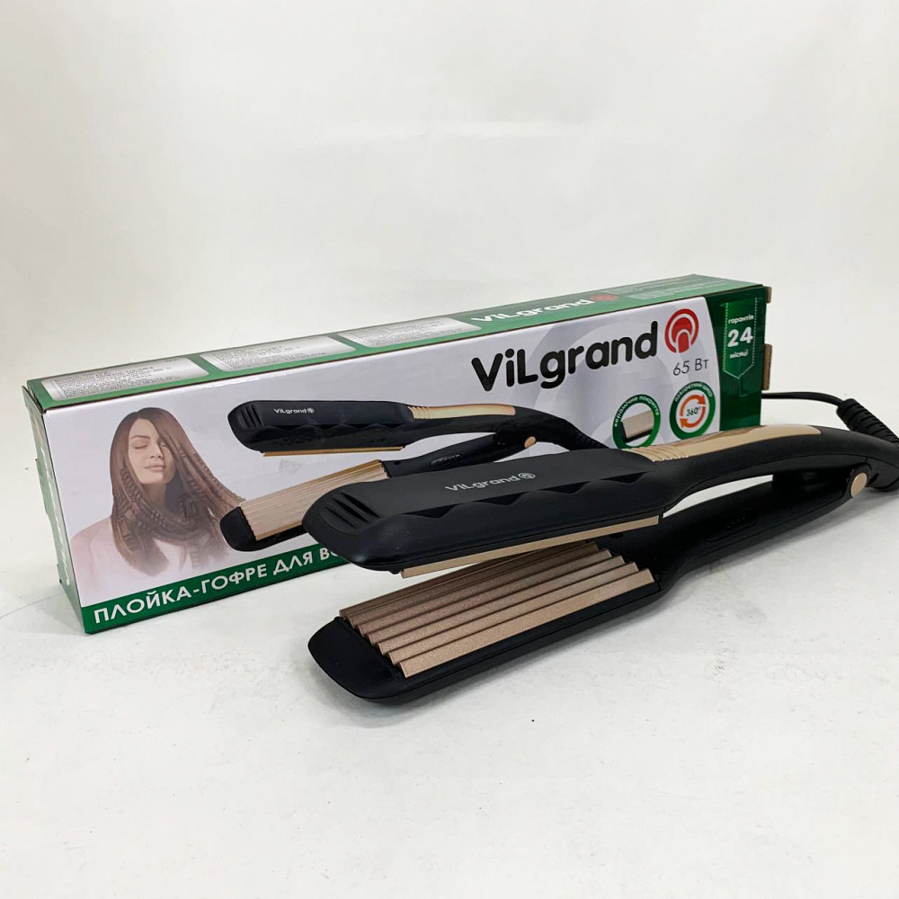 Плойка-праска для випрямлення волосся ViLgrand VHS-110 65 Вт, Випрямляч праска щипці UA-47 Івано-Франківськ - фото 3