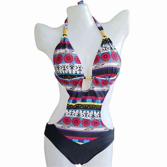 Жіночий суцільний купальник різнобарвний Київ