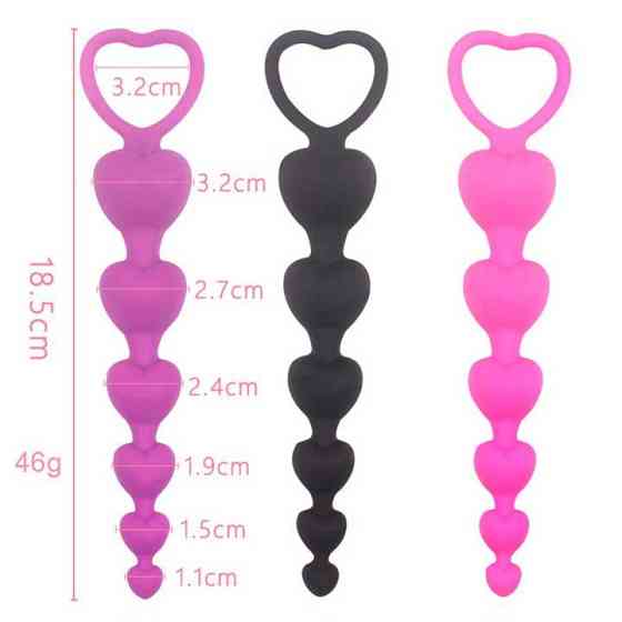 Силиконовая анальная пробка 