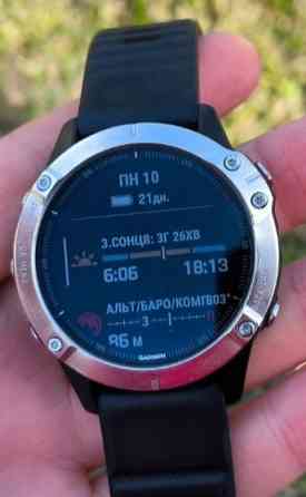 Топовий Смарт -Часы Garmin Fenix 6 Silver. Київ